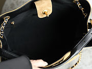 Fortok Chanel Shopping Bag Suede Calfskin & Lambskin Beige 36 x 24 x 14cm - 3