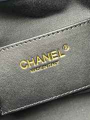 Fortok Chanel 25 tweed bag Small Denim Blue 40*30*15cm  - 3
