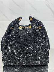 Fortok Chanel 25 tweed bag Small Black 30*26*14cm  - 6