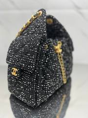 Fortok Chanel 25 tweed bag Small Black 40*30*15cm - 5