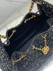 Fortok Chanel 25 tweed bag Small Black 40*30*15cm - 2