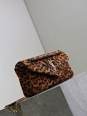 Fortok YSL Saint Laurent Calypso Chain Bag in pony hair leather leopard print 26×14×7cm - 2