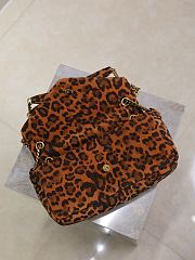 Fortok YSL Saint Laurent Calypso Chain Bag in pony hair leather leopard print 26×14×7cm - 3