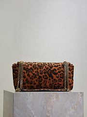 Fortok YSL Saint Laurent Calypso Chain Bag in pony hair leather leopard print 26×14×7cm - 5