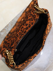 Fortok YSL Saint Laurent Calypso Chain Bag in pony hair leather leopard print 26×14×7cm - 6