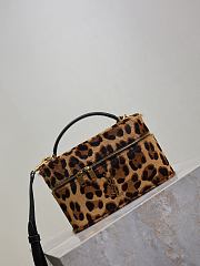 Fortok YSL Saint Laurent GABY vanity bag in pony hair leather Leopard Print 18x11x6.5cm - 2