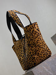 Fortok YSL Saint Laurent LE 5 À 7 BEA in pony hair leather Leopard Print 50×28×18cm - 3