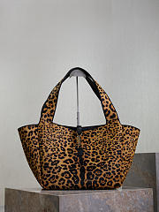 Fortok YSL Saint Laurent LE 5 À 7 BEA in pony hair leather Leopard Print 50×28×18cm - 1
