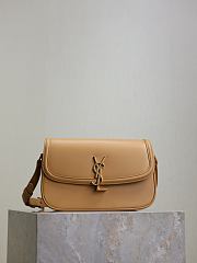 Fortok YSL Saint Laurent SOLFERINO BOX medium in Leather Light Brown 24.5×15×8.5cm  - 1