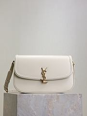 Fortok YSL Saint Laurent SOLFERINO BOX medium in Leather White 29×18×4-9cm - 1