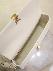 Fortok YSL Saint Laurent SOLFERINO BOX medium in Leather White 29×18×4-9cm - 5