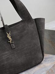 Fortok YSL Saint Laurent LE 5 À 7 BEA in suede Black 50×28×18cm  - 4