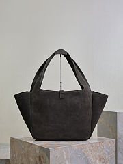 Fortok YSL Saint Laurent LE 5 À 7 BEA in suede Black 50×28×18cm  - 3