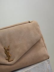 Fortok YSL Saint Laurent CALYPSO large in suede DRY GRAIN 38×21×10cm - 5