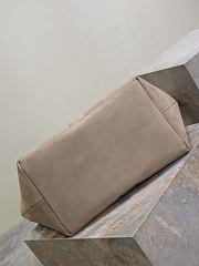 Fortok YSL Saint Laurent Y tote in suede Dry Grain 38-50×33×16cm - 4