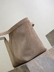 Fortok YSL Saint Laurent Y tote in suede Dry Grain 38-50×33×16cm - 2
