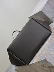 Fortok YSL Saint Laurent Y tote in Leather Green Grey 38-50×33×16cm - 5