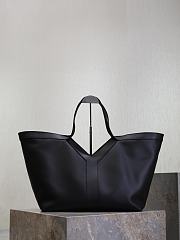 Fortok YSL Saint Laurent Y tote in Leather Black 38-50×33×16cm - 1