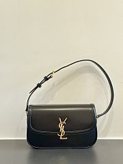 Fortok YSL Saint Laurent Solferino Leather Shoulder Bag Green Olive 24-17-8.5cm - 1