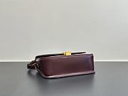 Fortok YSL Saint Laurent Solferino Leather Shoulder Bag Rouge 24-17-8.5cm - 3