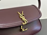 Fortok YSL Saint Laurent Solferino Leather Shoulder Bag Rouge 24-17-8.5cm - 2