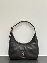 Fortok YSL Saint Laurent Calypso Hobo Shoulder Bag Black 20x12x5cm - 1