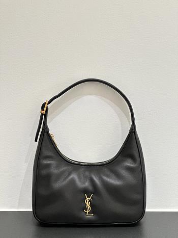Fortok YSL Saint Laurent Calypso Hobo Shoulder Bag Black 20x12x5cm