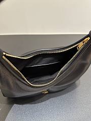 Fortok YSL Saint Laurent Calypso Hobo Shoulder Bag Black 20x12x5cm - 3