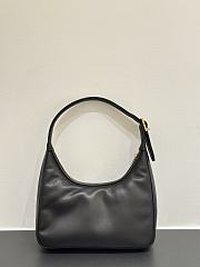 Fortok YSL Saint Laurent Calypso Hobo Shoulder Bag Black 20x12x5cm - 2