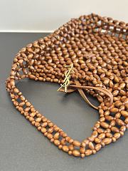 Fortok YSL Saint Laurent LE 5 À 7 large in wood beads 30x35x10cm  - 3