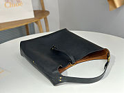 Fortok Chloe Marcie Small Hobo Bag Shoulder Bag Black 28*21*10cm - 2