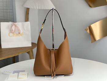 Fortok Chloe Marcie Small Hobo Bag Shoulder Bag Brown 28*21*10cm