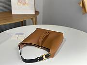 Fortok Chloe Marcie Small Hobo Bag Shoulder Bag Brown 28*21*10cm - 4