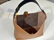 Fortok Chloe Marcie Small Hobo Bag Shoulder Bag Brown 28*21*10cm - 3