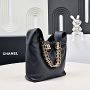 Fortok Chanel Small 25 Hobo Bag Black 27-23-21cm - 6