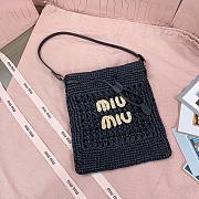 Fortok Miu Miu crochet shoulder bag Black 20 X 23 cm  - 1