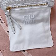 Fortok Miu Miu crochet shoulder bag White 22X 22.5X7.5cm - 5