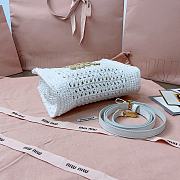 Fortok Miu Miu crochet shoulder bag White 22X 22.5X7.5cm - 4