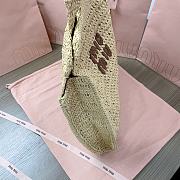 Fortok Miu Miu crochet shoulder bag Raffia 38.5X 40 X10cm  - 5