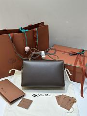 Fortok Loro Piana bag Canvas Grey 27x16x10cm - 3
