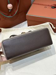 Fortok Loro Piana bag Canvas Grey 27x16x10cm - 2