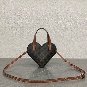 Fortok Celine Teen Coeur Celine handbag Black 19x8x13cm