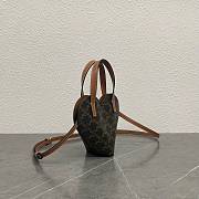 Fortok Celine Teen Coeur Celine handbag Black 19x8x13cm - 3