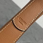 Fortok Céline Heloise soft cow leather mobile phone bag Brown 15x19.5x3cm - 6