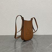 Fortok Céline Heloise soft cow leather mobile phone bag Brown 15x19.5x3cm - 4