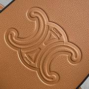 Fortok Céline Heloise soft cow leather mobile phone bag Brown 15x19.5x3cm - 5