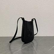 Fortok Céline Heloise soft cow leather mobile phone bag Black 15x19.5x3cm - 6
