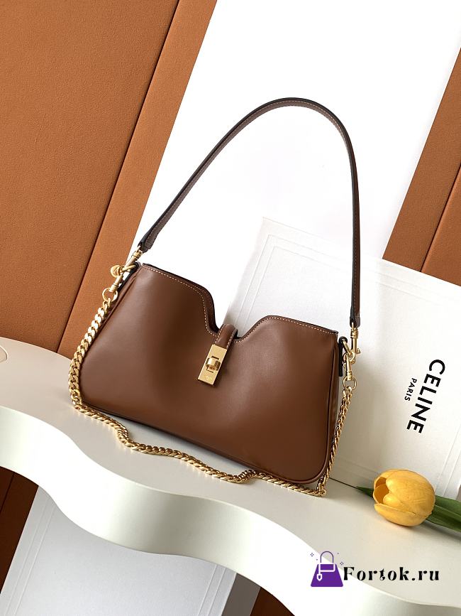 Fortok Celine Camille 16 Soft shoulder bag Brown 27x4x15cm - 1