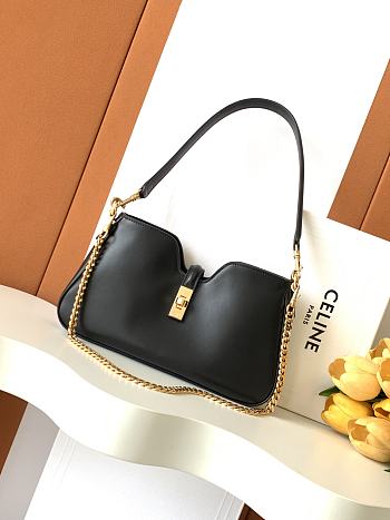 Fortok Celine Camille 16 Soft shoulder bag Black 27x4x15cm