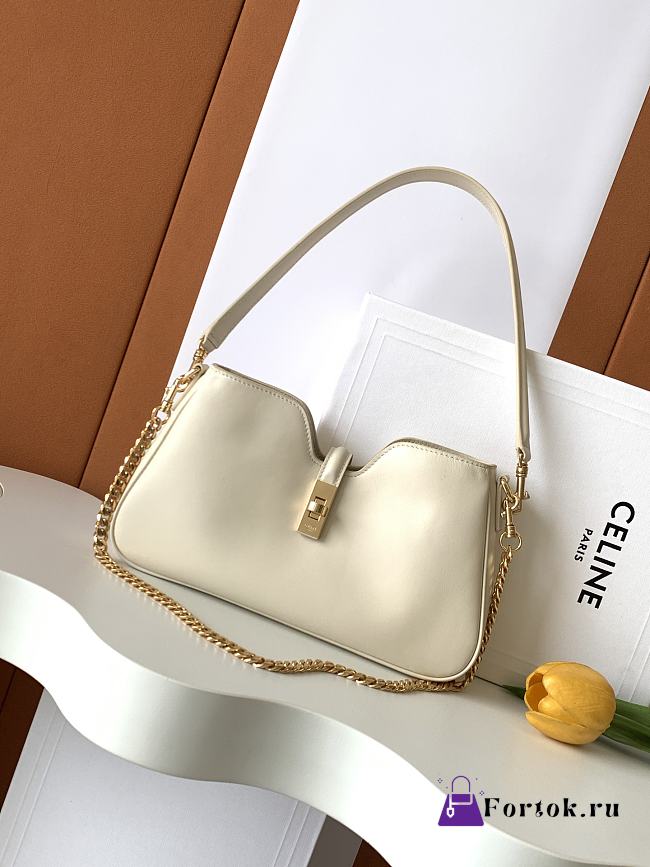 Fortok Celine Camille 16 Soft shoulder bag White 27x4x15cm - 1